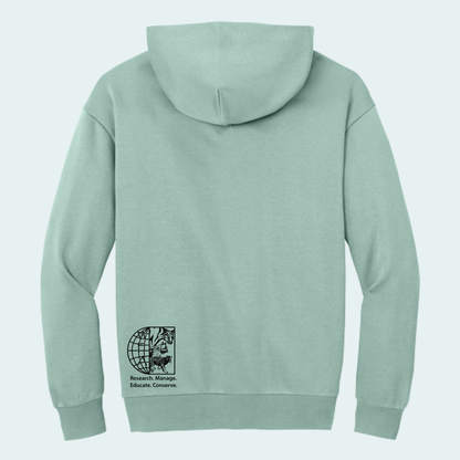 Two Jaguars -Fundraiser for Wild Cat Research and Management(Limited Edition for October) Heavyweight Fleece Hoodie