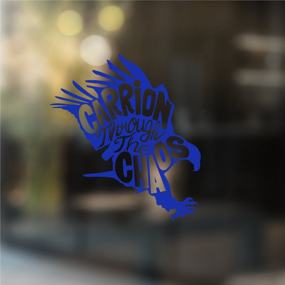 Carrion Through the Chaos Eagle - Vinyl Decal (Made to Order)