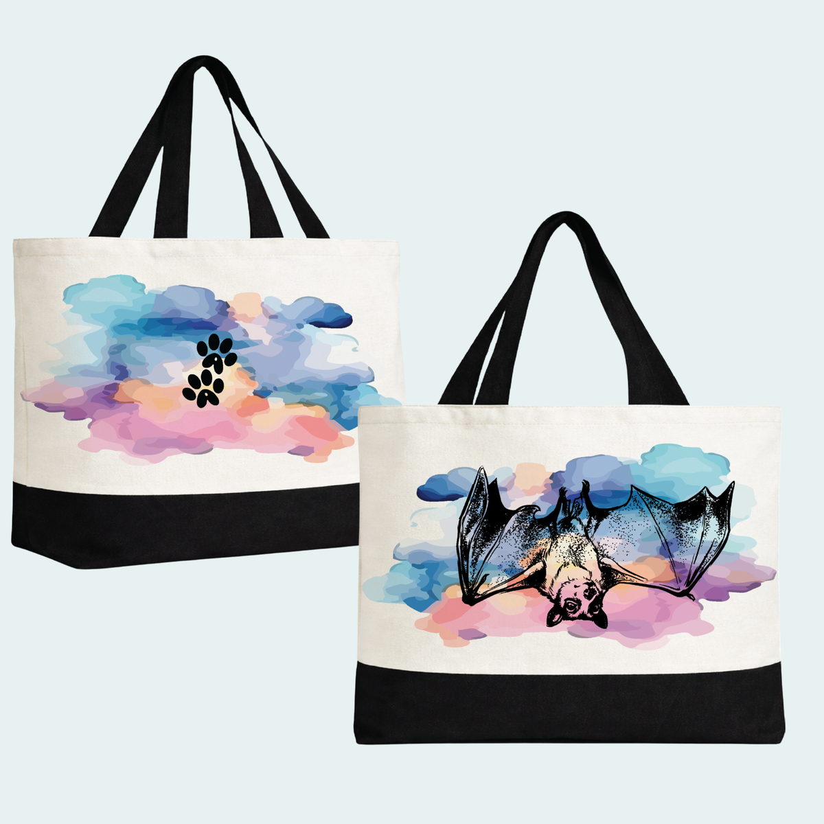Straw Colored Fruit Bat (Limited Edition for October) Large Tote Bag