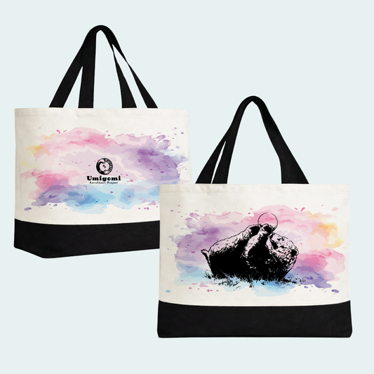 Bear - Umigomi Enrichment Project Fundraiser (Limited Edition for October) Large Tote Bag