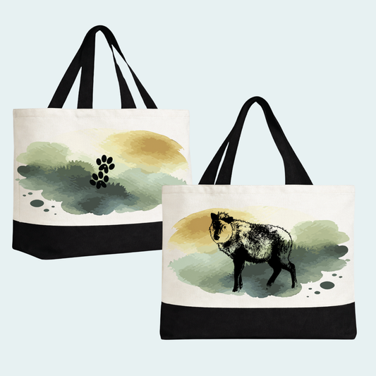 Japanese Serow (Limited Edition for October) Large Tote Bag