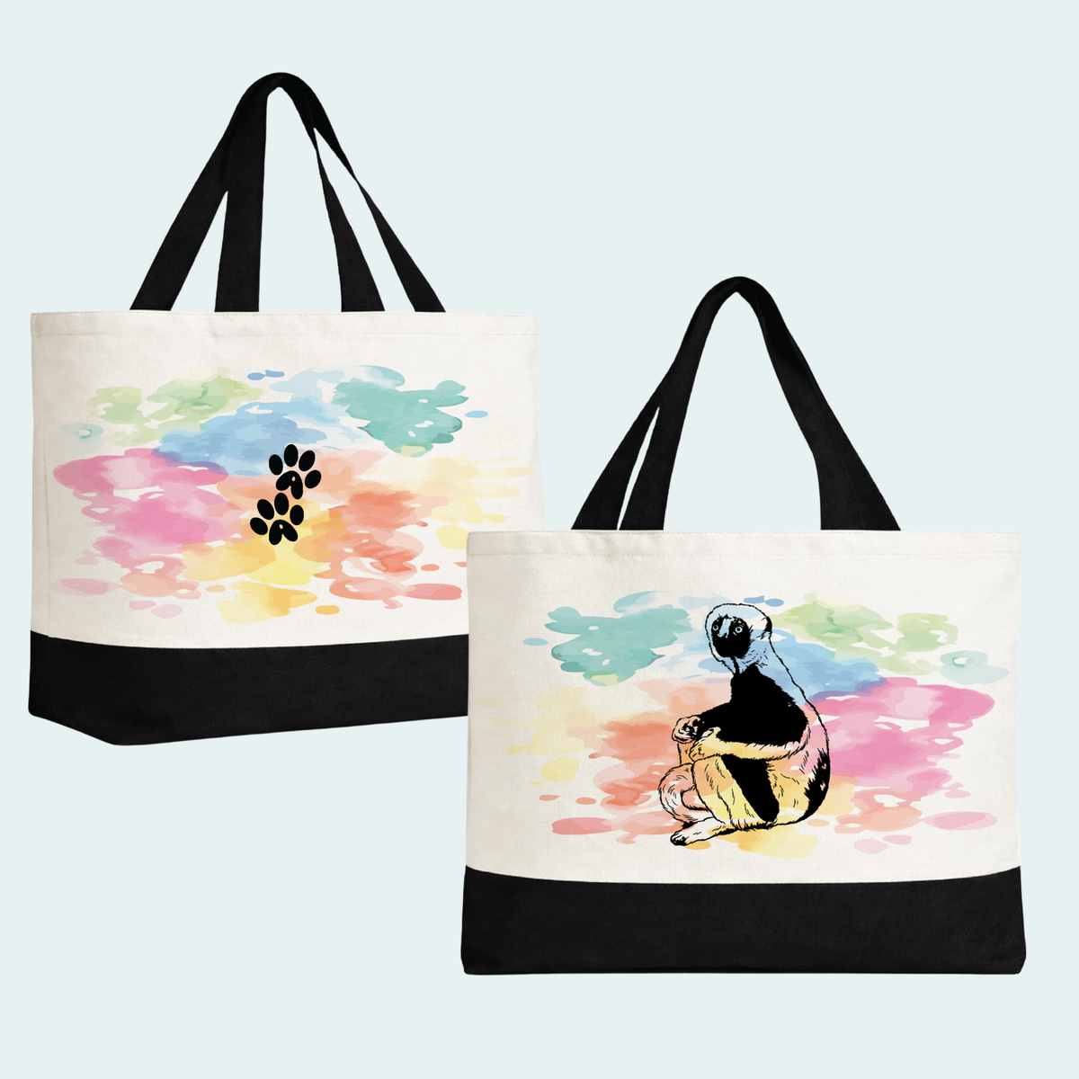 Sifaka (Limited Edition for October) Large Tote Bag