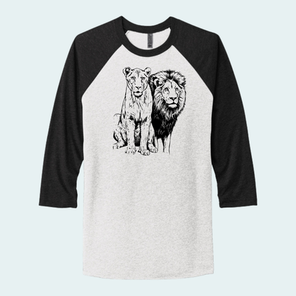 Lions (Limited Edition for August) Unisex 3/4-Sleeve Raglan Tee