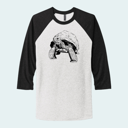 Aldabra Tortoise (Limited Edition for September) Unisex 3/4-Sleeve Raglan Tee