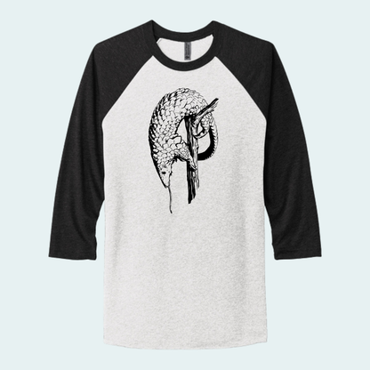 Pangolin (Limited Edition for August) Unisex 3/4-Sleeve Raglan Tee