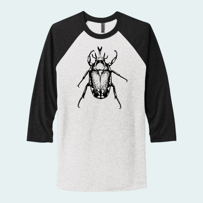 Magnificent Flower Beetle (Limited Edition for September) Unisex 3/4-Sleeve Raglan Tee