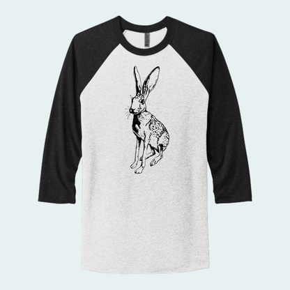 Antelope Jackrabbit (Limited Edition for August) Unisex 3/4-Sleeve Raglan Tee