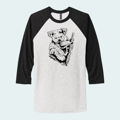 Koala (Limited Edition for September) Unisex 3/4-Sleeve Raglan Tee