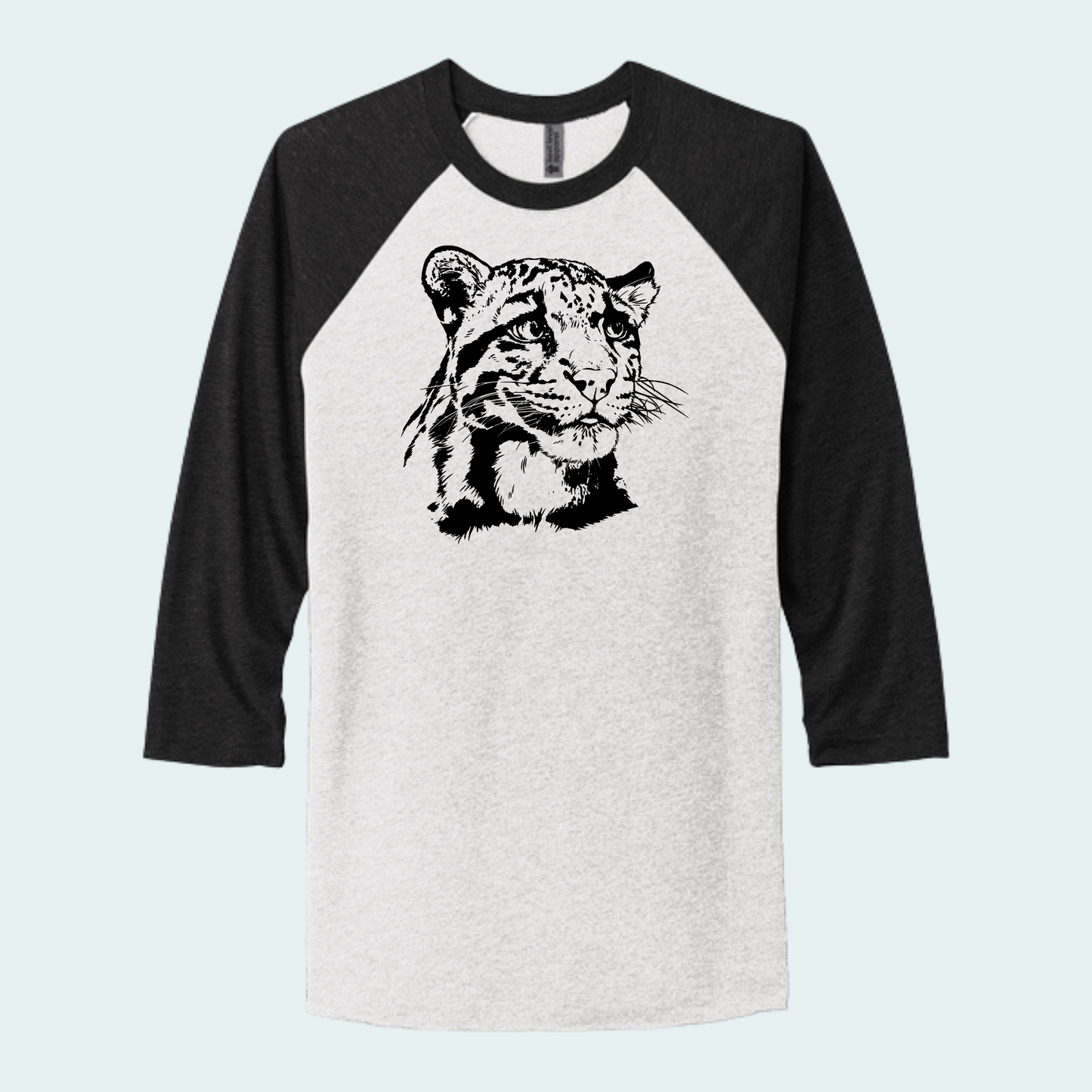 Clouded Leopard (Limited Edition for September) Unisex 3/4-Sleeve Raglan Tee