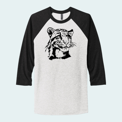Clouded Leopard (Limited Edition for September) Unisex 3/4-Sleeve Raglan Tee
