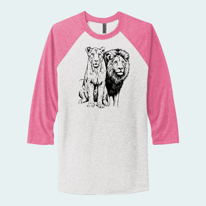Lions (Limited Edition for August) Unisex 3/4-Sleeve Raglan Tee