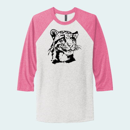 Clouded Leopard (Limited Edition for September) Unisex 3/4-Sleeve Raglan Tee