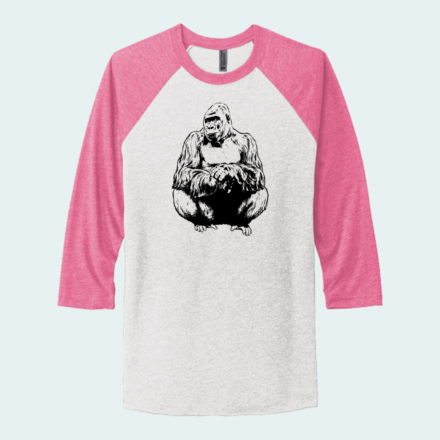 Western lowland Gorilla (Limited Edition for September) Unisex 3/4-Sleeve Raglan Tee