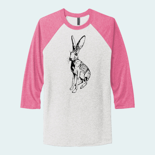 Antelope Jackrabbit (Limited Edition for August) Unisex 3/4-Sleeve Raglan Tee