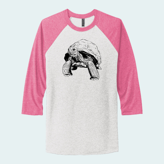 Aldabra Tortoise (Limited Edition for September) Unisex 3/4-Sleeve Raglan Tee