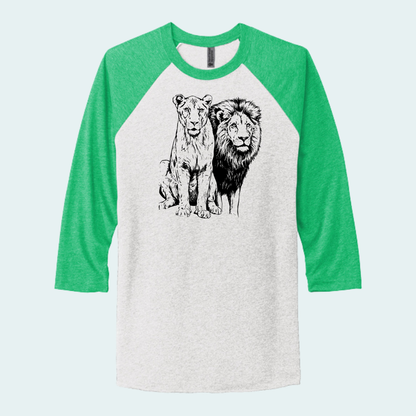 Lions (Limited Edition for August) Unisex 3/4-Sleeve Raglan Tee