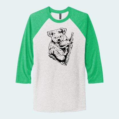 Koala (Limited Edition for September) Unisex 3/4-Sleeve Raglan Tee