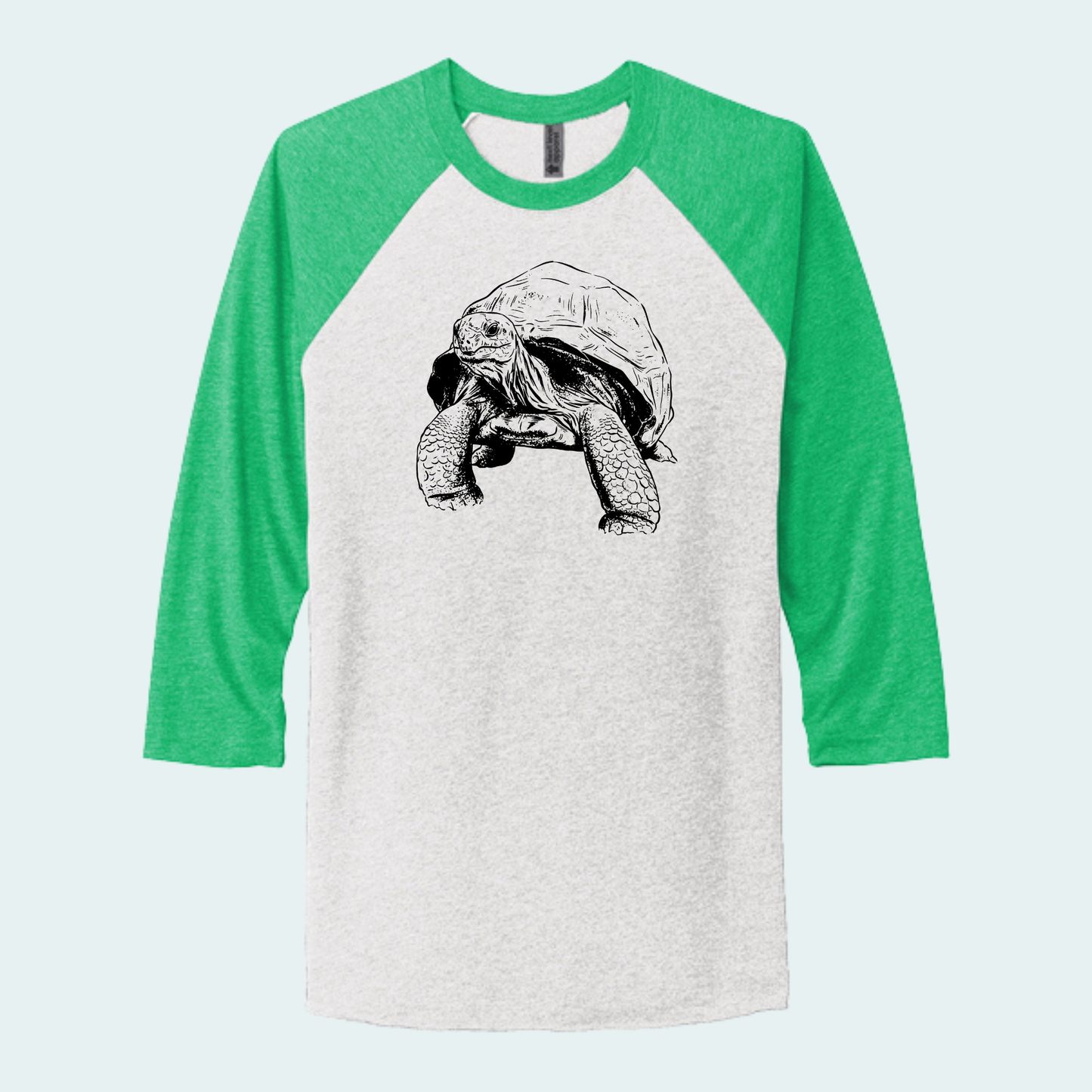 Aldabra Tortoise (Limited Edition for September) Unisex 3/4-Sleeve Raglan Tee