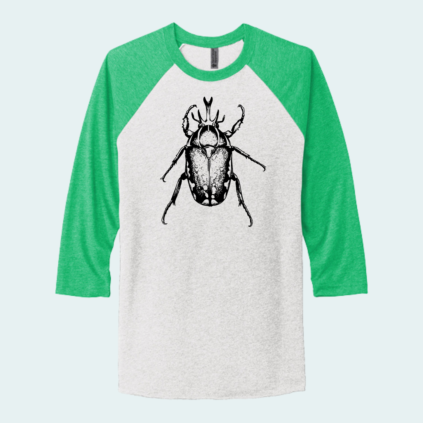 Magnificent Flower Beetle (Limited Edition for September) Unisex 3/4-Sleeve Raglan Tee