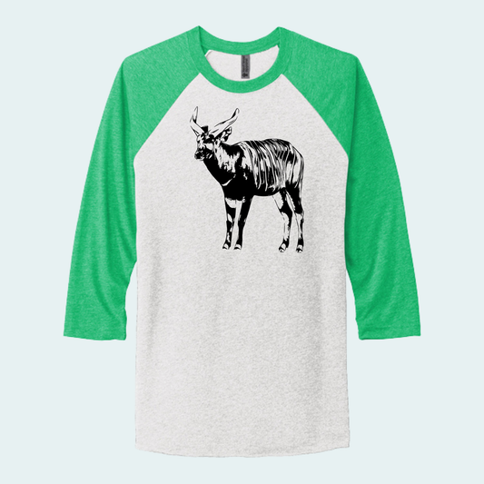 Bongo (Limited Edition for September) Unisex 3/4-Sleeve Raglan Tee