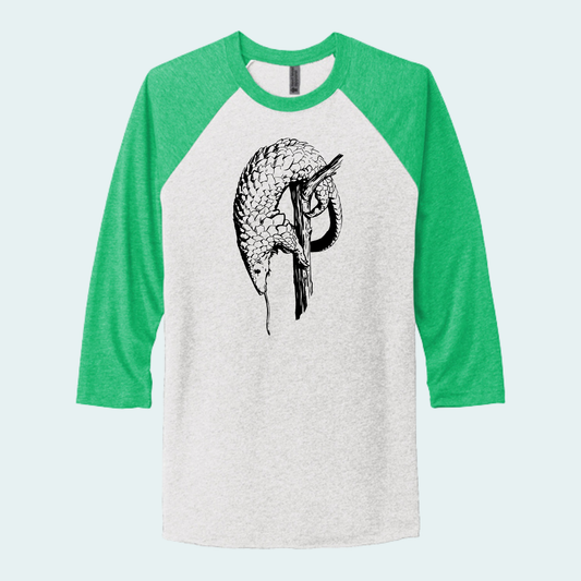 Pangolin (Limited Edition for August) Unisex 3/4-Sleeve Raglan Tee