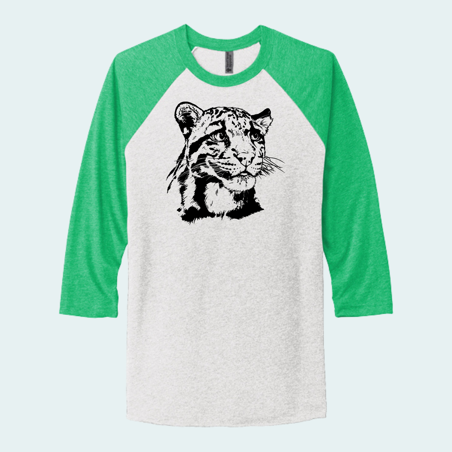 Clouded Leopard (Limited Edition for September) Unisex 3/4-Sleeve Raglan Tee