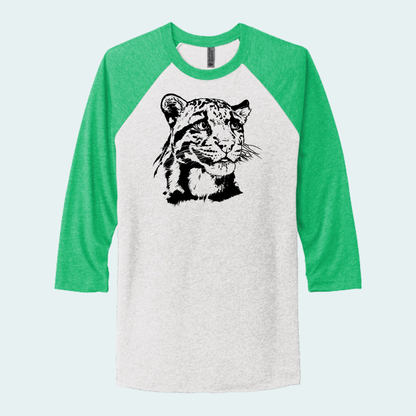 Clouded Leopard (Limited Edition for September) Unisex 3/4-Sleeve Raglan Tee