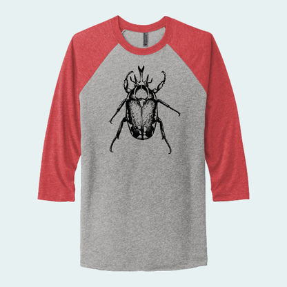 Magnificent Flower Beetle (Limited Edition for September) Unisex 3/4-Sleeve Raglan Tee