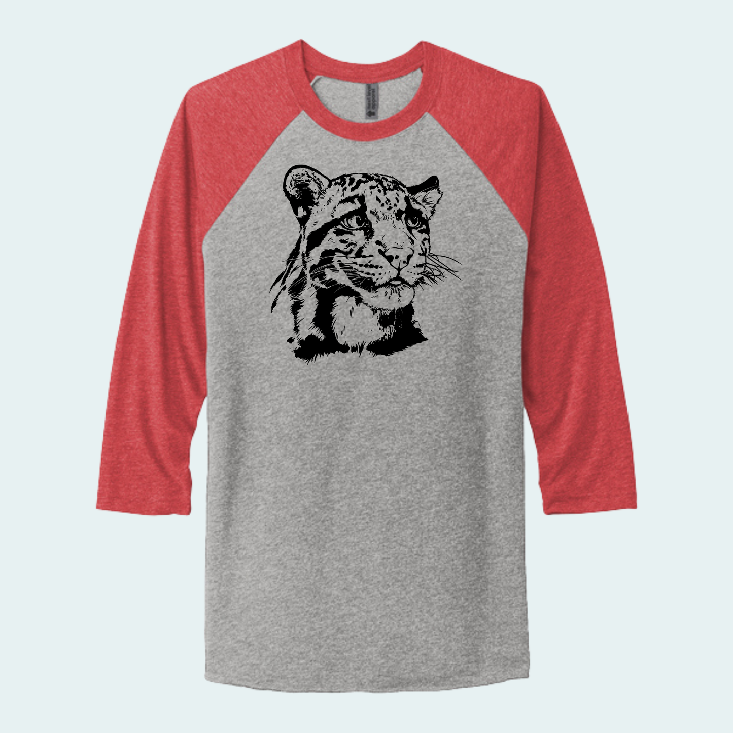 Clouded Leopard (Limited Edition for September) Unisex 3/4-Sleeve Raglan Tee