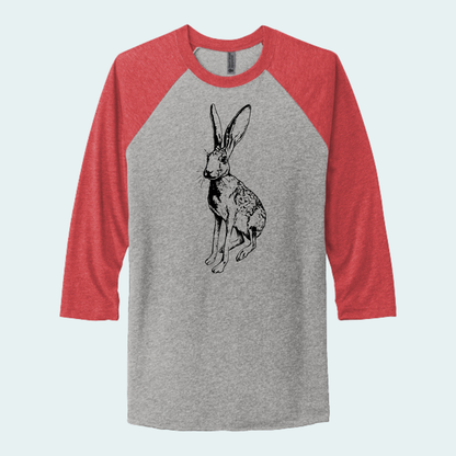 Antelope Jackrabbit (Limited Edition for August) Unisex 3/4-Sleeve Raglan Tee