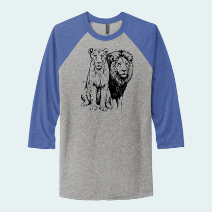 Lions (Limited Edition for August) Unisex 3/4-Sleeve Raglan Tee