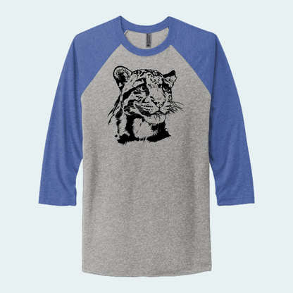 Clouded Leopard (Limited Edition for September) Unisex 3/4-Sleeve Raglan Tee