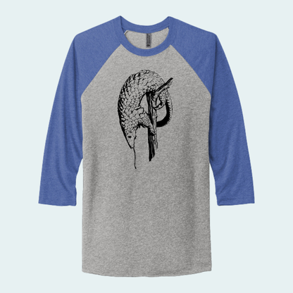 Pangolin (Limited Edition for August) Unisex 3/4-Sleeve Raglan Tee