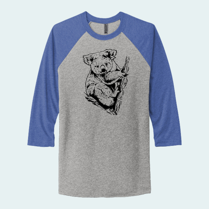 Koala (Limited Edition for September) Unisex 3/4-Sleeve Raglan Tee