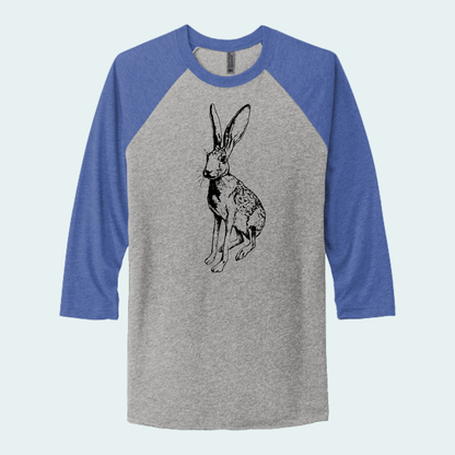 Antelope Jackrabbit (Limited Edition for August) Unisex 3/4-Sleeve Raglan Tee