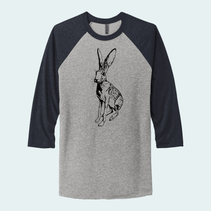 Antelope Jackrabbit (Limited Edition for August) Unisex 3/4-Sleeve Raglan Tee