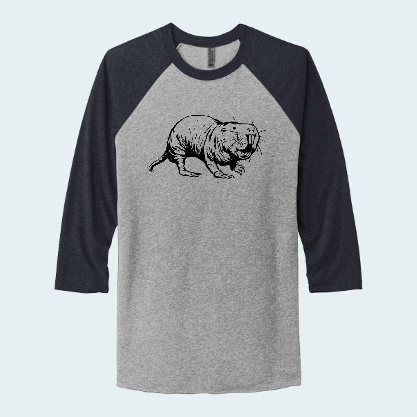Naked Mole Rat (Limited Edition for August) Unisex 3/4-Sleeve Raglan Tee