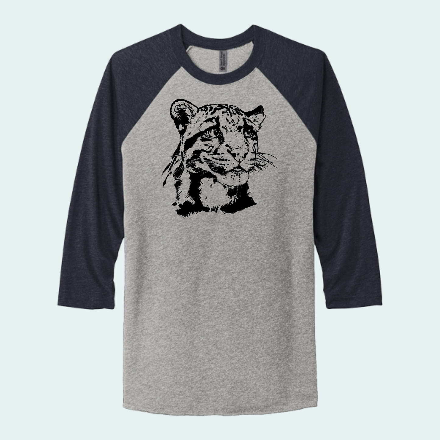 Clouded Leopard (Limited Edition for September) Unisex 3/4-Sleeve Raglan Tee