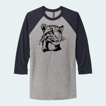 Clouded Leopard (Limited Edition for September) Unisex 3/4-Sleeve Raglan Tee