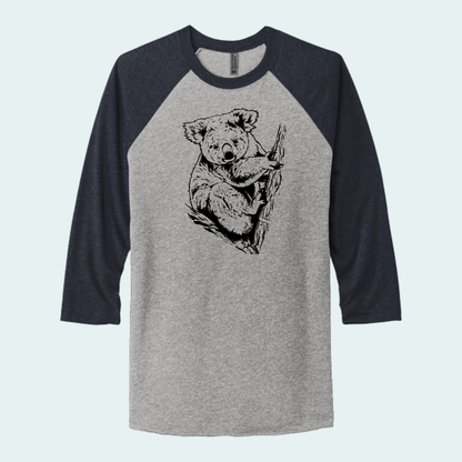 Koala (Limited Edition for September) Unisex 3/4-Sleeve Raglan Tee