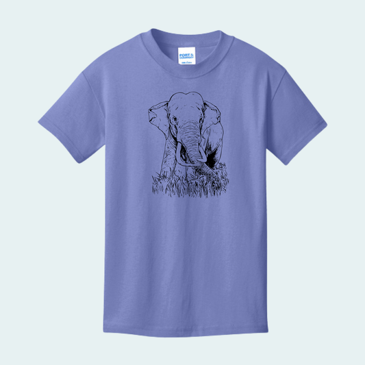 Asian Bull Elephant Fundraiser (Limited Edition for August) YOUTH Tee