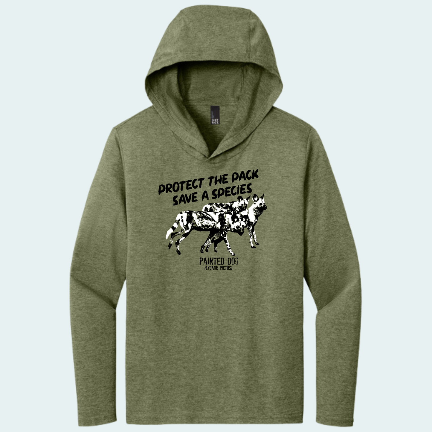 Painted Dog Research Fundraiser - Hooded Long Sleeve Tee