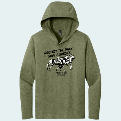 Painted Dog Research Fundraiser - Hooded Long Sleeve Tee