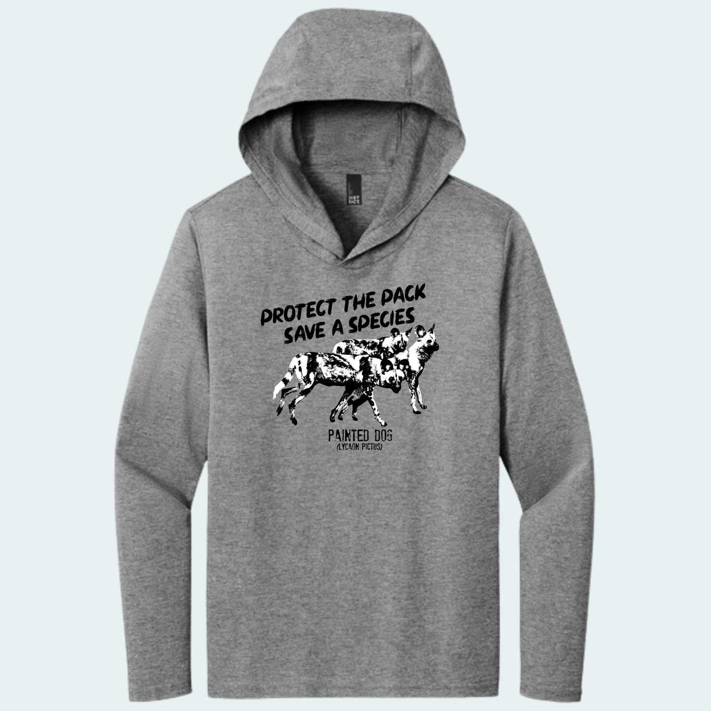 Painted Dog Research Fundraiser - Hooded Long Sleeve Tee