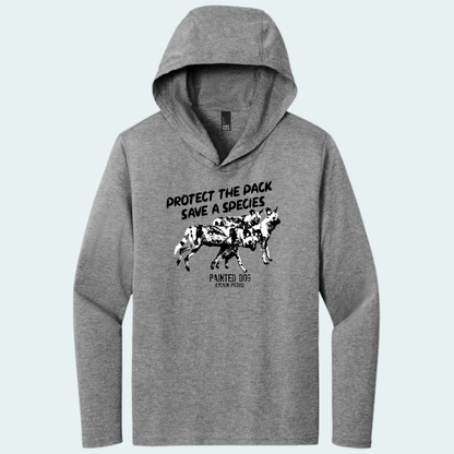Painted Dog Research Fundraiser - Hooded Long Sleeve Tee