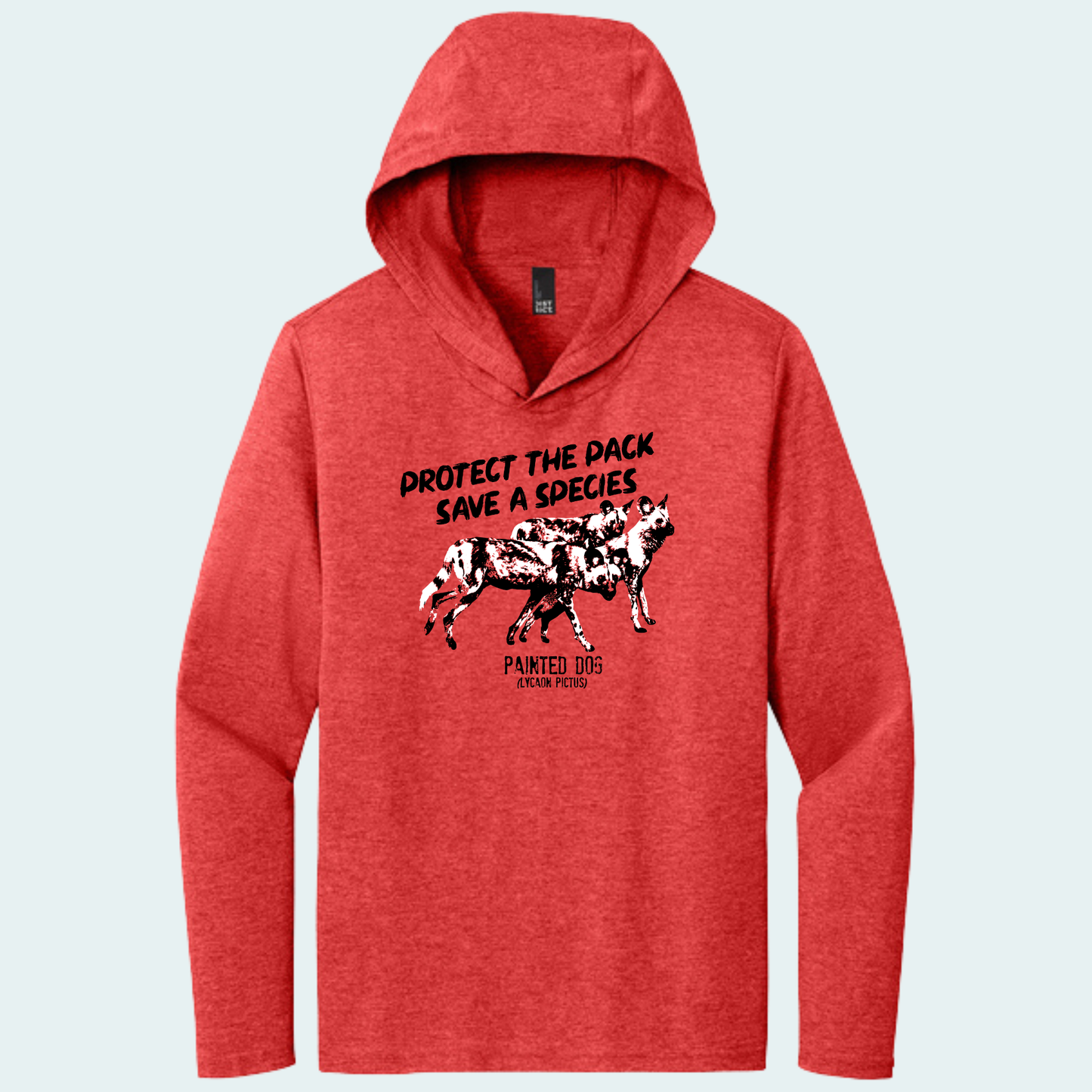 Painted Dog Research Fundraiser - Hooded Long Sleeve Tee