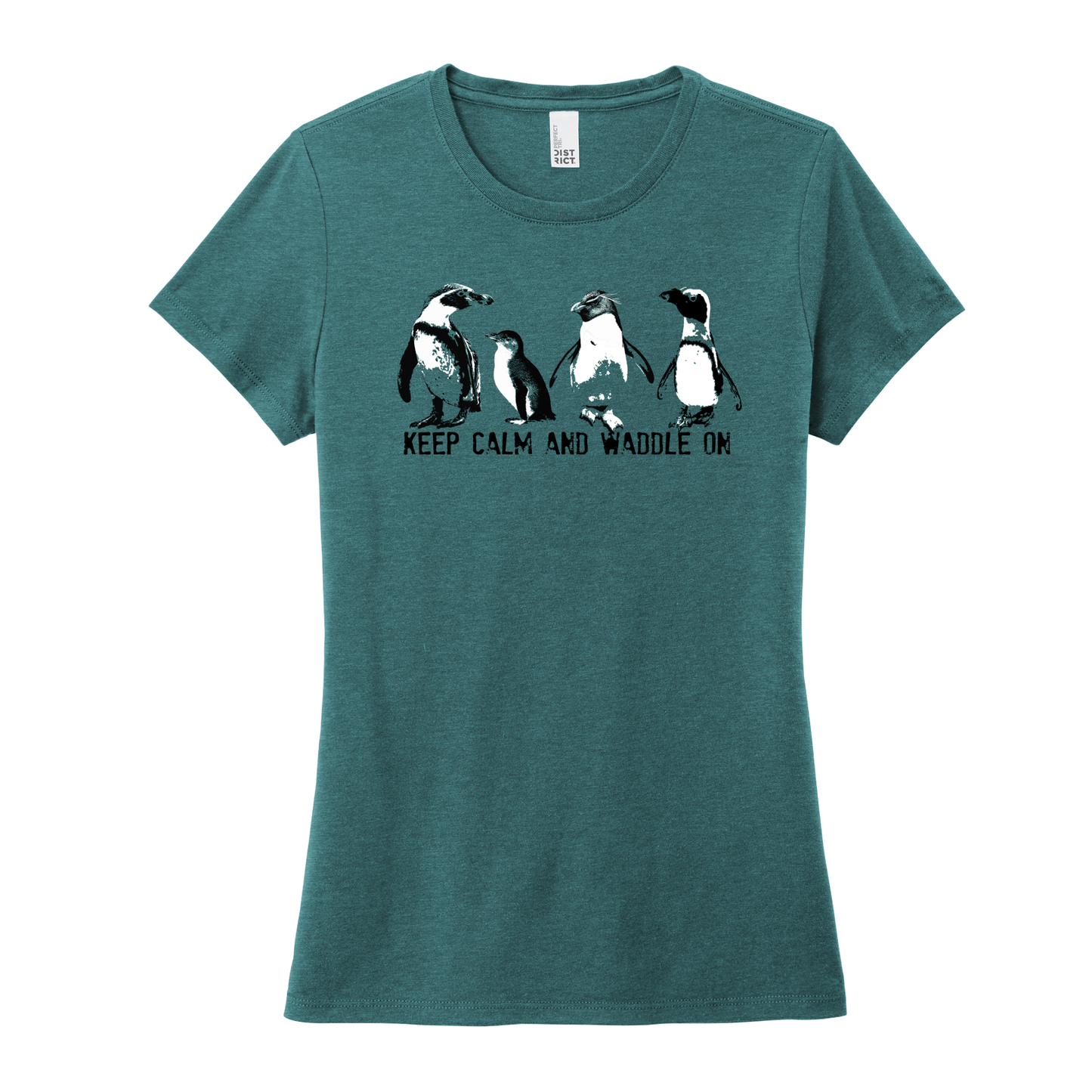 Penguins - Keep Calm and Waddle on - Women's Tee (Pre order)