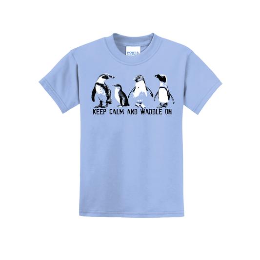 Penguins - Keep Calm and Waddle on - YOUTH Tee (Pre order)