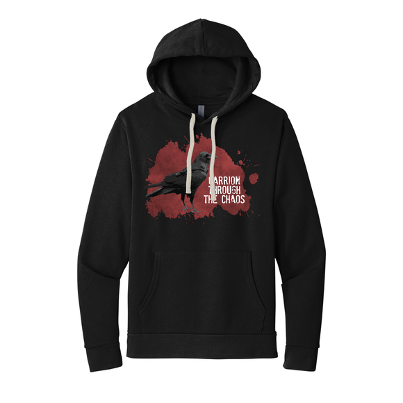 Raven - Carrion Through the Chaos - Unisex Hooded Pullover (Pre order)