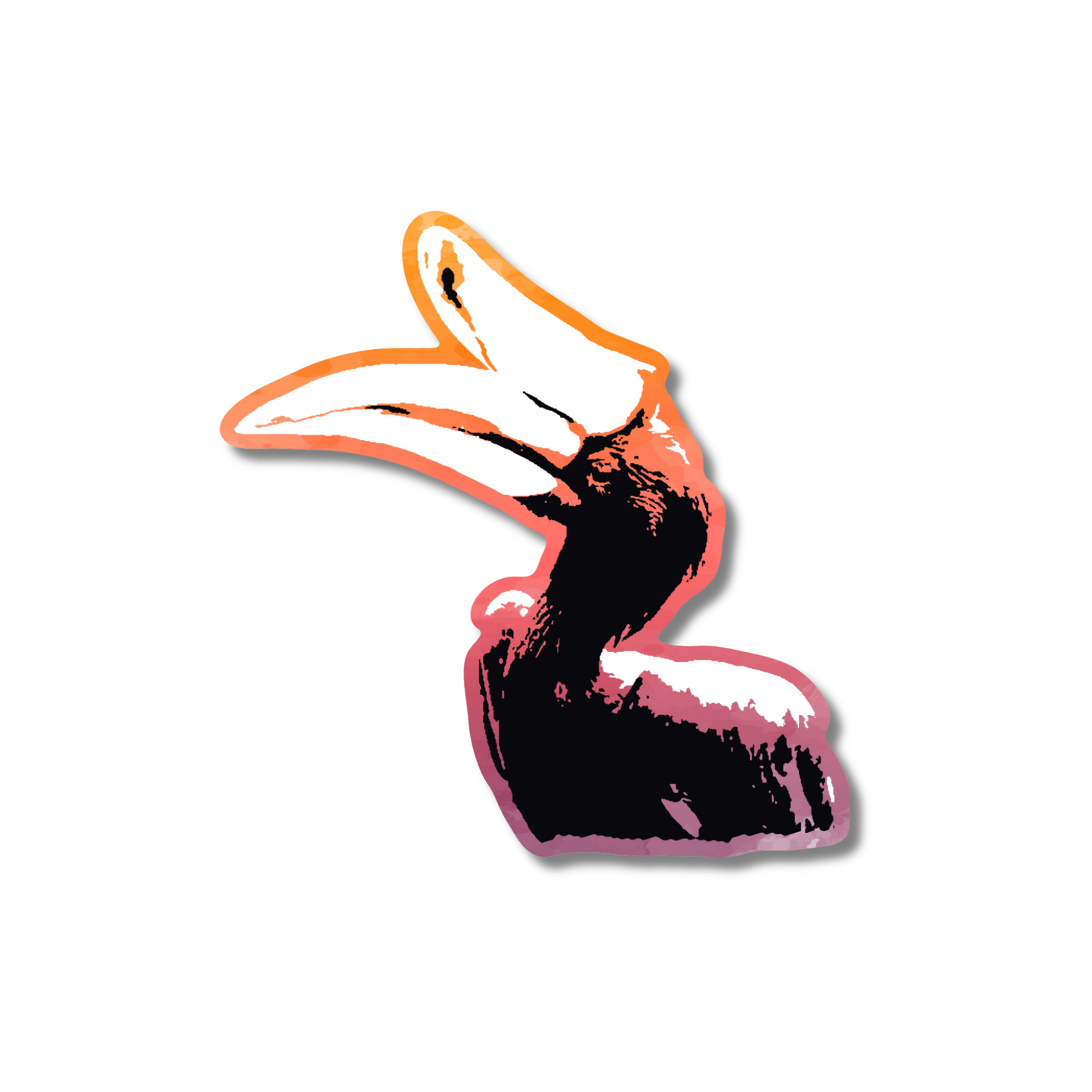 Rhinoceros Hornbill - Sticker